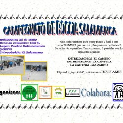 CAMPEONATO DE BOCCIA EN SALAMANCA