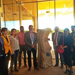 El Ayuntamiento de Villamayor regala una escultura de piedra al CLPU