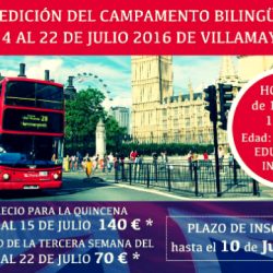 LA X EDICIÓN DEL CAMPAMENTO BILINGÜE LLEGA A VILLAMAYOR