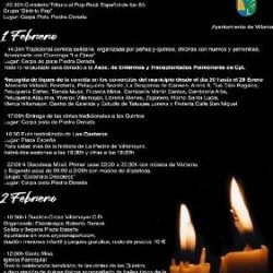 Programa de fiestas de Las Candelas