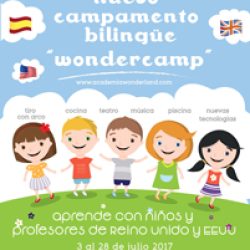 XI EDICION CAMPAMENTO BILINGUE «WONDERCAMP» 2017